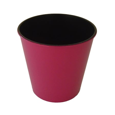 Gardencontrol 5.25 in. Round Tapered Recycled Plastic Planter, Hot Pink GA2847632